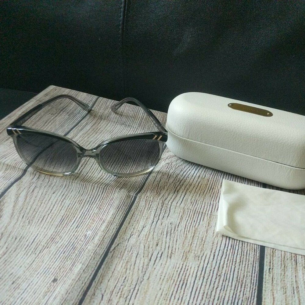 CHLOE SUNGLASSES CL2201 BLACK FRAME BLUE GRADIENT